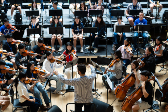 Harrow International School Shenzhen Qianhai students at the FOBISIA Advanced Choral & Orchestral Festival